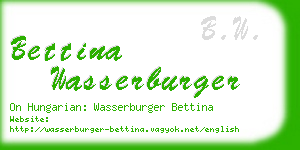 bettina wasserburger business card